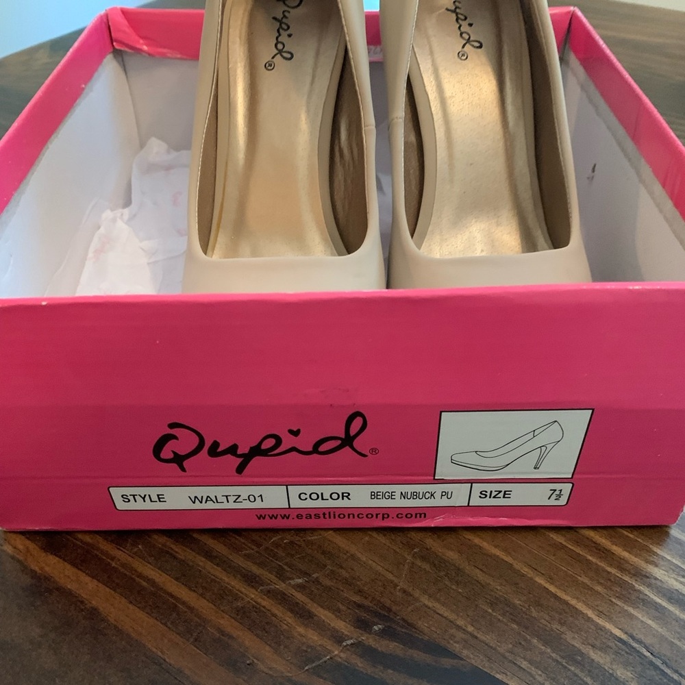 Qupid Nude High Heels Size 7.5 - Picture 5 of 6